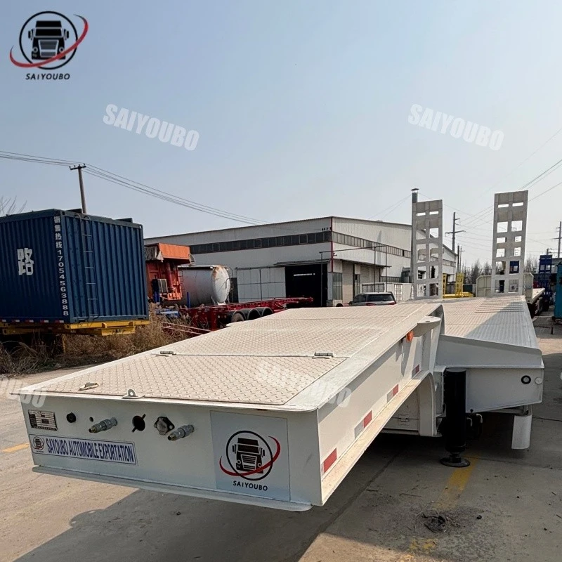3 Axle Low Bed Semi Trailer factory