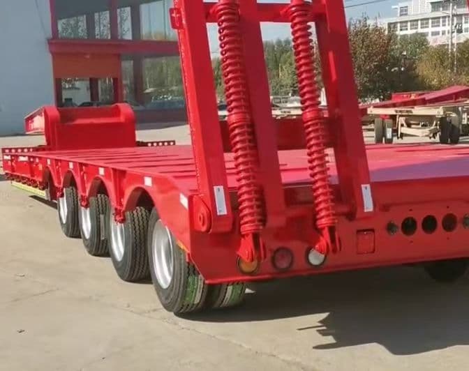 Hydraulic Ladder Lowbed Trailer
